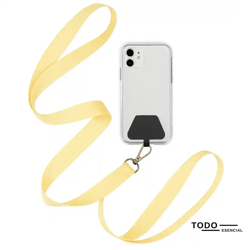 Correa Strap Celular Amarillo Claro