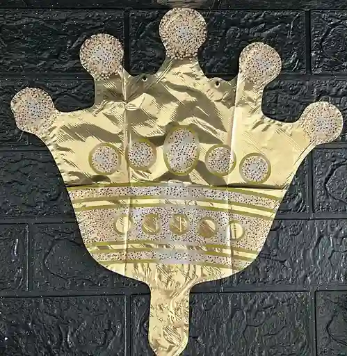 Globo Metalizado Corona Dorada 14"