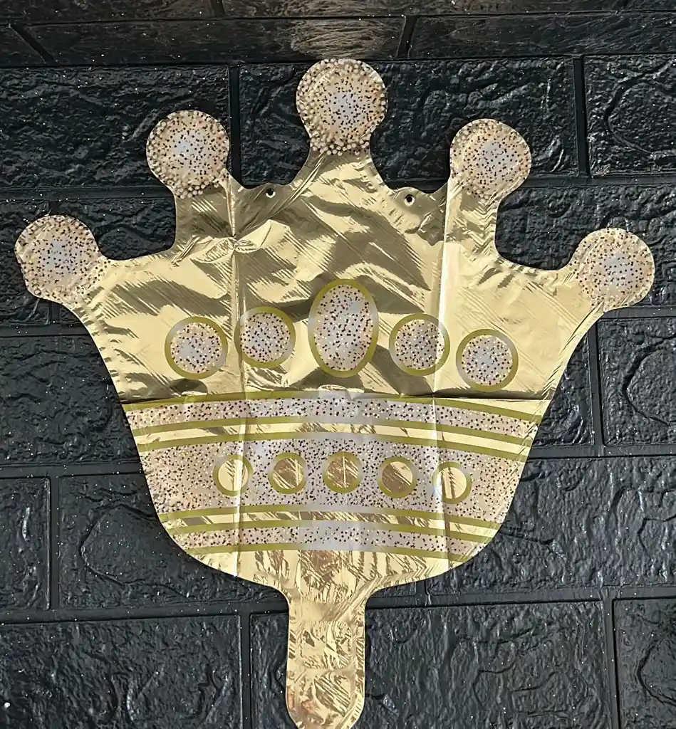 Globo Metalizado Corona Dorada 14"