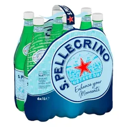 San Pellegrino Agua Carbonatada 6 Unidades / 1 L