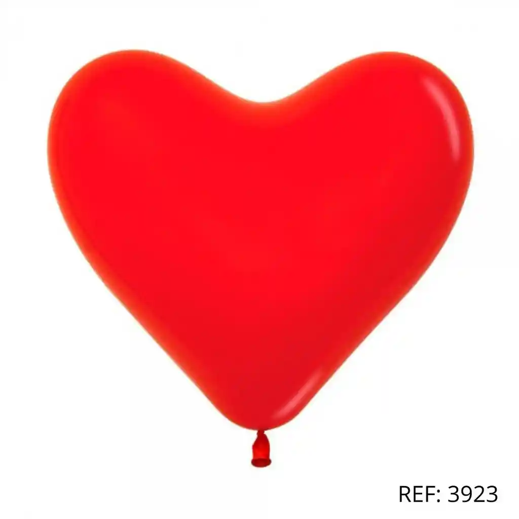 Globo Corazon Liso X12