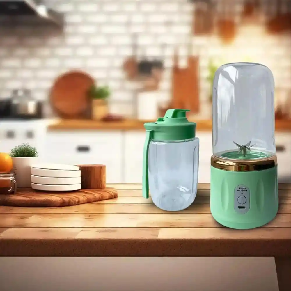 Licuadora Portátil 2 En 1, Licuadora Personal Con Vaso Portable