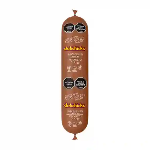 Salchichón Cervecero Mixto 500gr