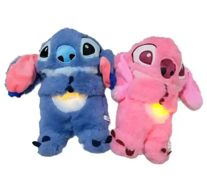 Stitch Peluche Respira Y Relaja Juguete Calmante Recargable