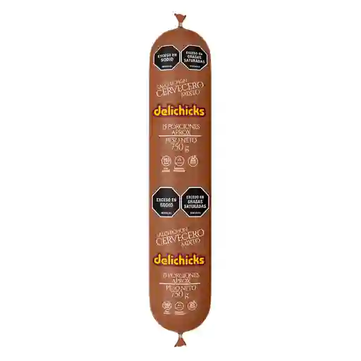 	 Salchichón Cervecero Mixto 750gr
