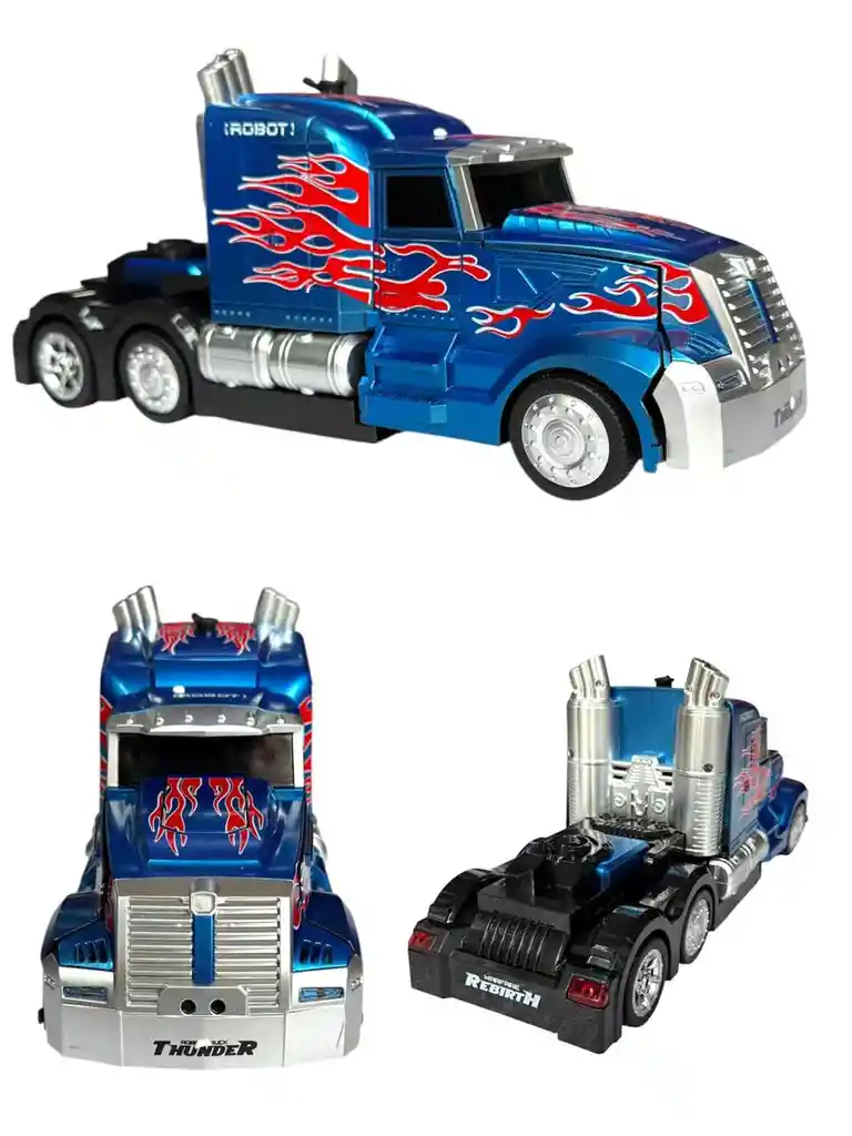 Carro Optimus Transformers Con Humo Y Control Remoto