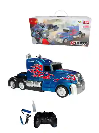 Carro Optimus Transformers Con Humo Y Control Remoto