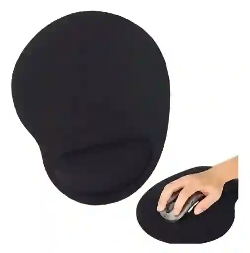 Pad Mouse Con Soporte En Gel Color Negro