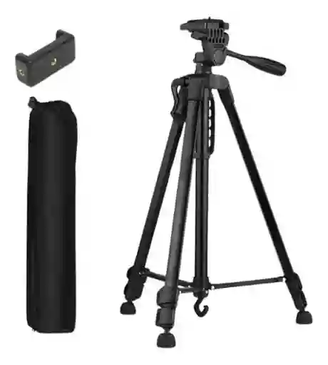Tripode Fotografia 1.62 Metros Profesional Camaras Reflex Digitales Soporte Para Celulares + Funda