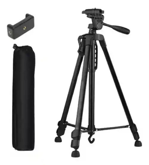 Tripode Fotografia 1.62 Metros Profesional Camaras Reflex Digitales Soporte Para Celulares + Funda