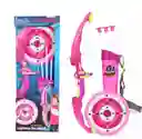 Kit Disparo Niños Juguete Punteria Arco + Flechas Infantil Color Rosa