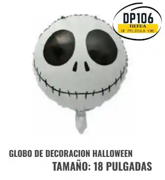 Globo De Decoracion Halloween Jack Skellington R18