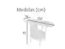 Mesa Para Planchar Tipo Silla Multifuncional Con Cajón En Madera