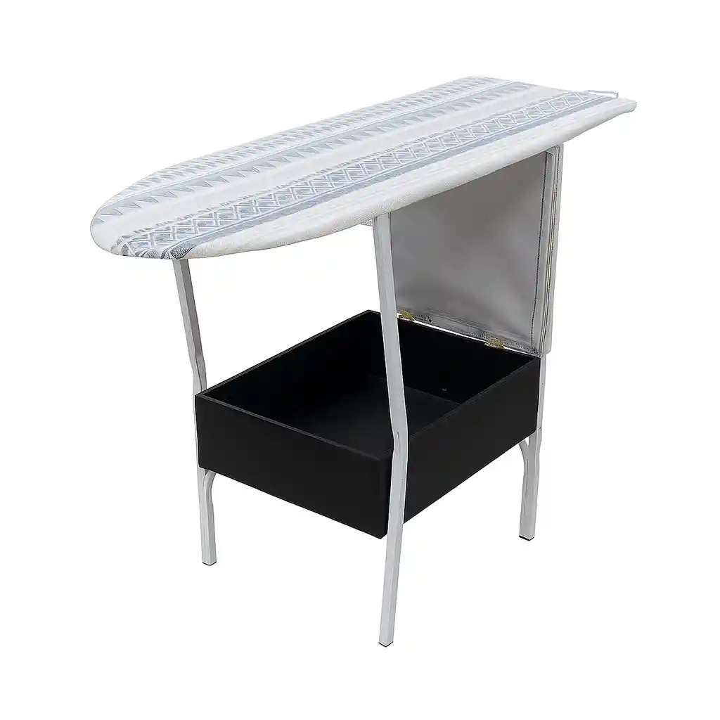 Mesa Para Planchar Tipo Silla Multifuncional Con Cajón En Madera