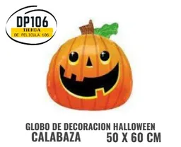 Globo De Calabaza Grande Decoracion Halloween 50 X 60 Cm