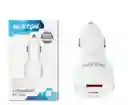 Cargador Para Carro Beston Bst-m6015qp Usb3a -tipo C 18w Blanco Carga Rapida