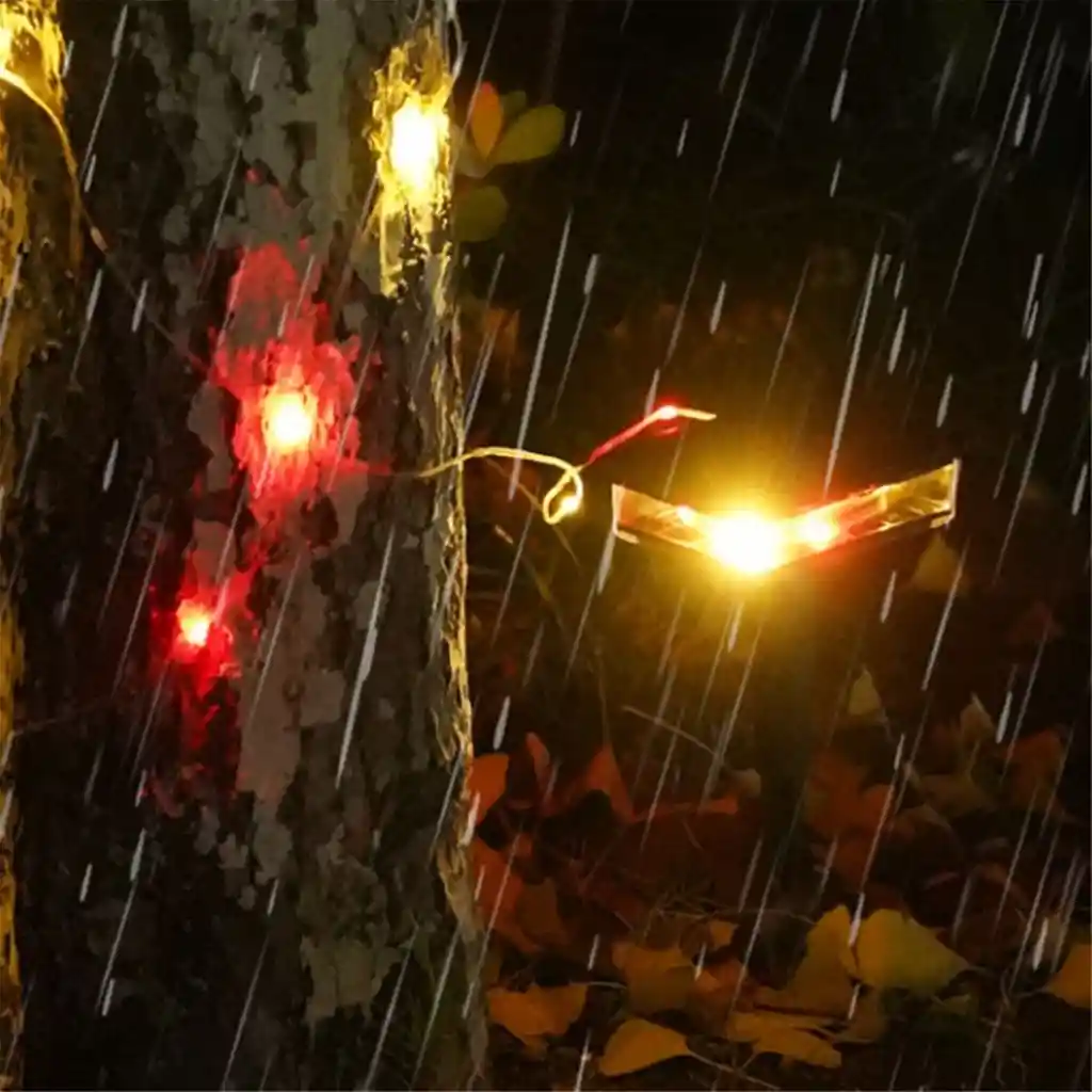 Lámpara Solar Con Extensión De Luces Rgb 8 Metros