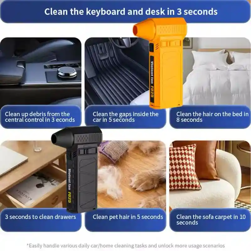 Sopladora Turbo De Alta Potencia Portátil De Mano De 80000 Rpm