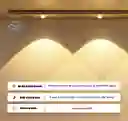 Luz Led Sensor Movimiento Ultrafino 40 Cm Usb Recargable