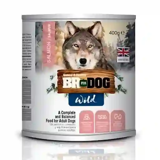 Lata Br For Dog Wild Salmón * 400g
