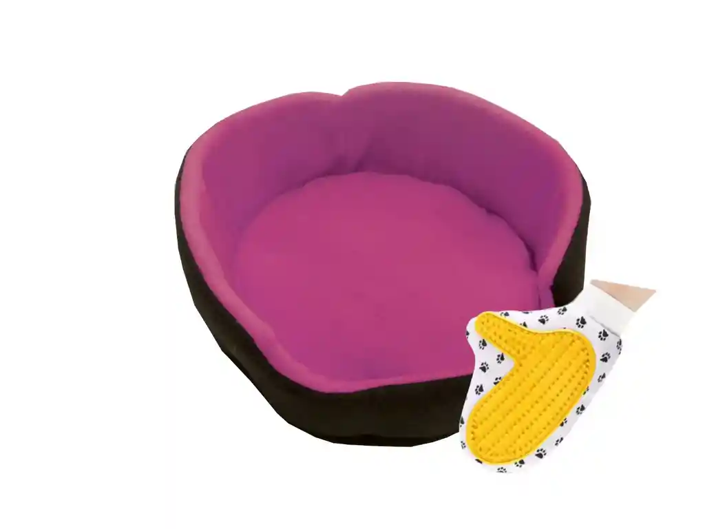 Cama Para Gato Grande Mas Guante Rosado