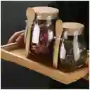 Juego De 3 Recipientes Herméticos De Vidrio Para Alimentos