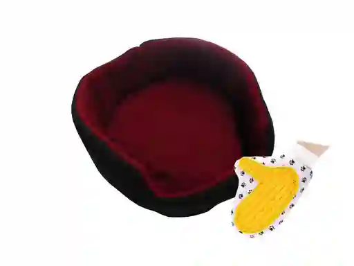 Cama Para Gato Grande Mas Guante Vinotinto