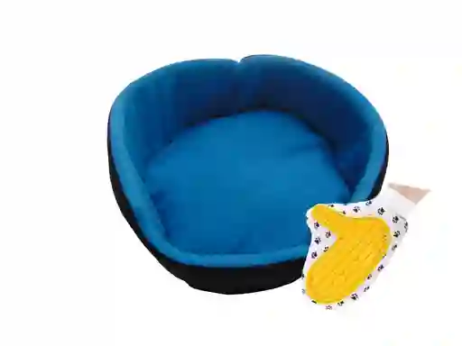 Cama Para Gato Grande Mas Guante Celeste