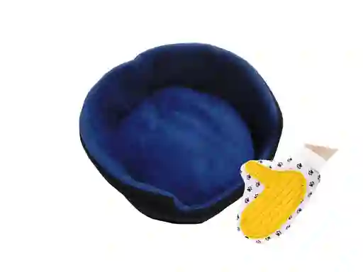 Cama Para Gato Grande Mas Guante Azul Oscuro
