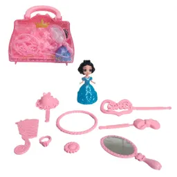 Muñeca Princesa Con Accesorios De Belleza + Estuche