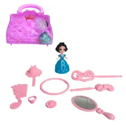 Muñeca Princesa Con Accesorios De Belleza + Estuche