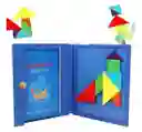 Tangram Juguete Didactico De Madera Rompecabezas Magnetico