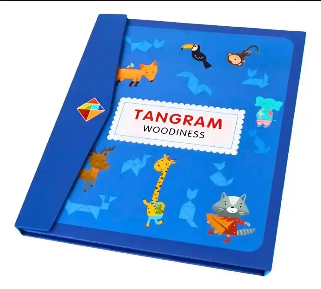 Tangram Juguete Didactico De Madera Rompecabezas Magnetico