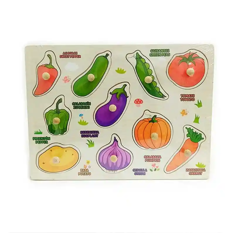 Tabla Encajar Verduras