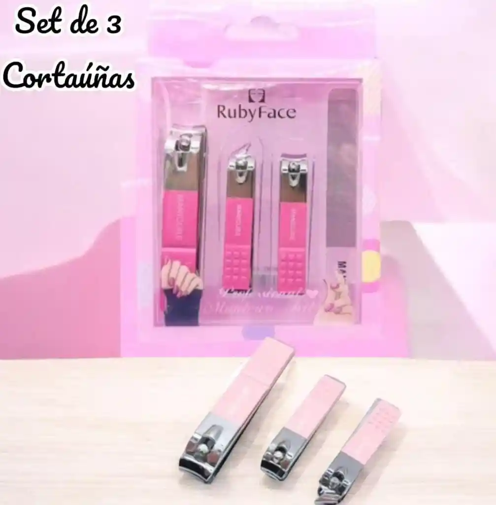 Kit De Cortauñas X3 (grande, Curvo Y Pequeño) + Lima 💅