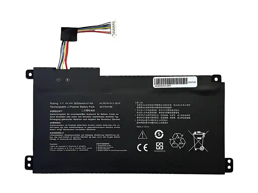 Bateria Para Asus B31n1912 L410ma E410ka E510ma E510ka Negro