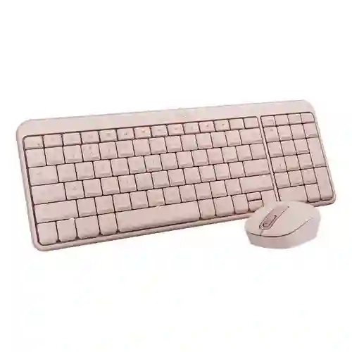 Logitech Combo Mk250 Bluetooth Rosado - K250 + M196