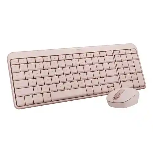Logitech Combo Mk250 Bluetooth Rosado - K250 + M196