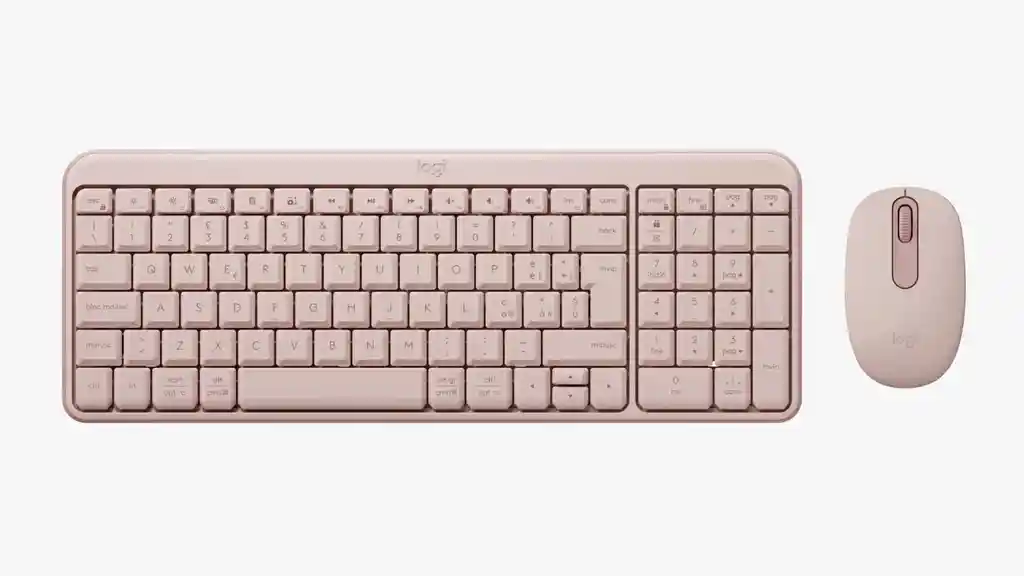 Logitech Combo Mk250 Bluetooth Rosado - K250 + M196