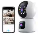 Camara Ip Wifi Doble Lente 360 Interior Sirenas Alarma R11-20c