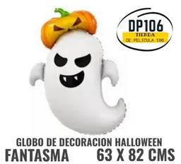 Globo Fantasma Decoracion Halloween 63 X 82 Cms