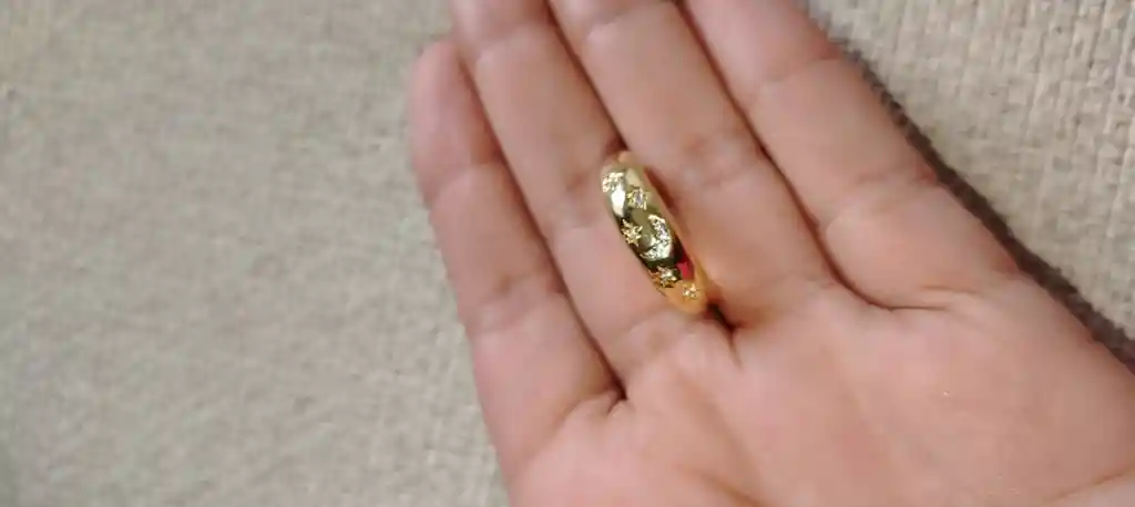 Anillo De Rodio Graduable Luna Circon Blanco