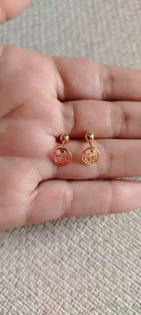 Aretes Topos De Seguridad Love