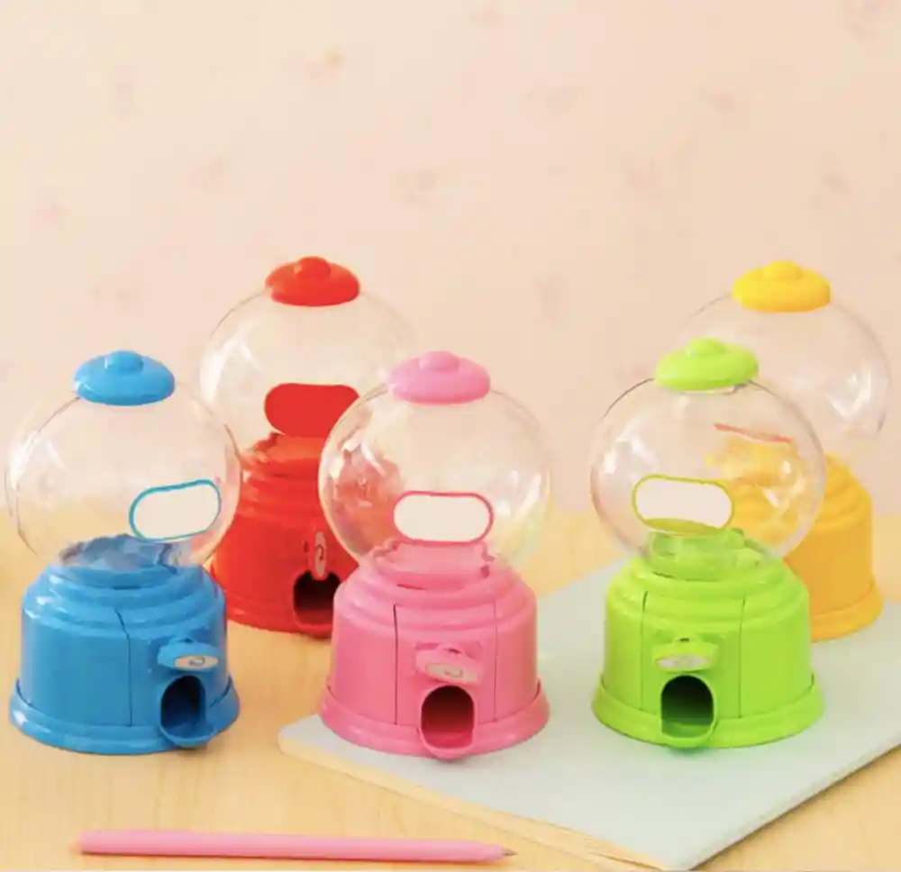 Mini Maquina Dispensadora De Dulces Ideal Para Detalles Rosada