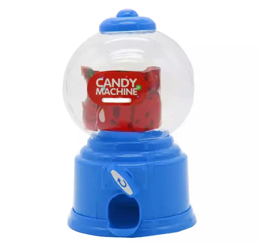 Mini Maquina Dispensadora De Dulces Ideal Para Detalles Azul