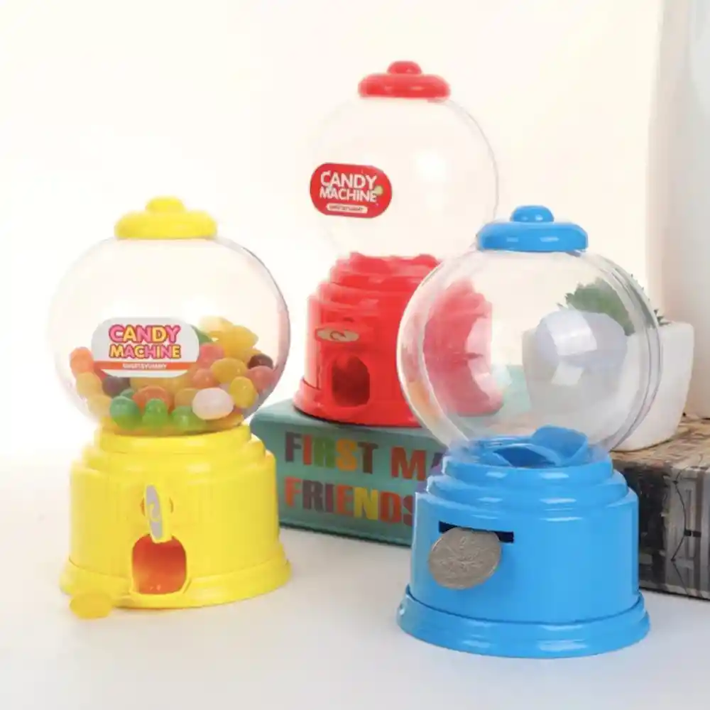 Mini Maquina Dispensadora De Dulces Ideal Para Detalles Azul