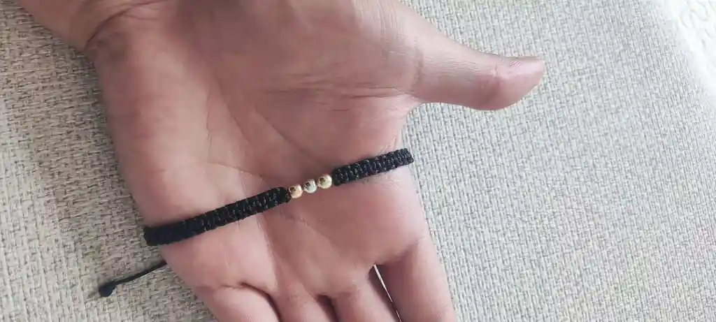 Pulsera 3 Oros 5mm Oro 18kilates