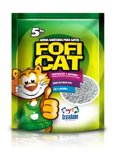 Arena Fofi Cat 5 Kg Manzana Verde