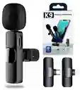 Microfono De Solapa Inalambrico K9 Lightning - Tipo C / Dual