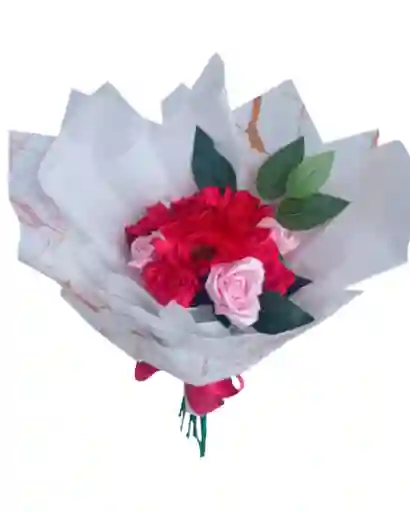 Ramo De Rosas Y Gerberas Unicornio Eterno